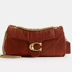 NWT ✅ COACH Tabby Shoulder Bag 26 With Pillow Quilting CCW83 / PECAN⭐️NWT